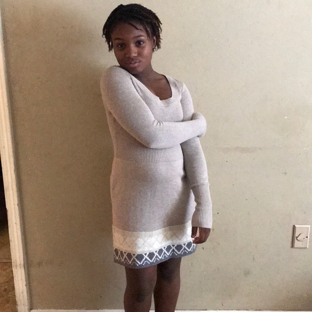 Tan Sweater dress